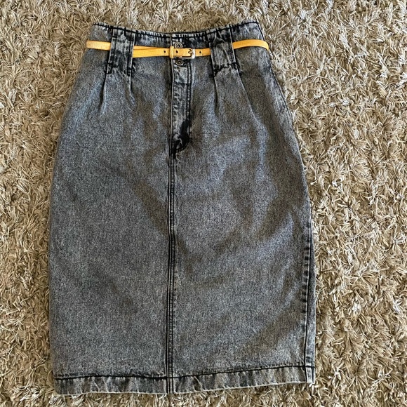 Vintage 80s Bonjour High Waisted Skirt - Picture 8 of 11